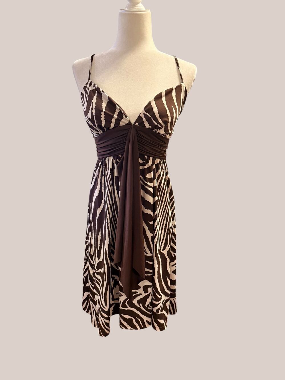 Vintage APNY zebra print mini dress